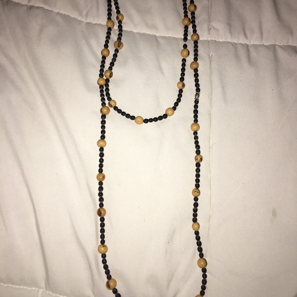 Beaded wrap necklace